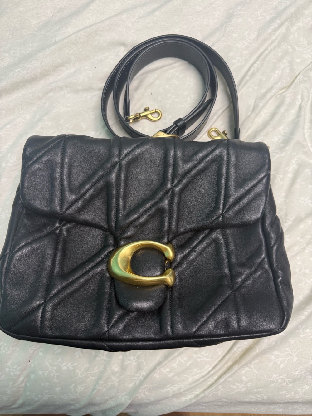 Coach Black times square tabby 26